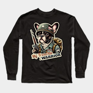 French Bulldog soldier Long Sleeve T-Shirt